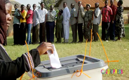 What to do at the polling station.