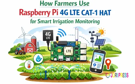 How Farmers Use Raspberry Pi 4G LTE CAT‑1 HAT for Smart Irrigation Monitoring