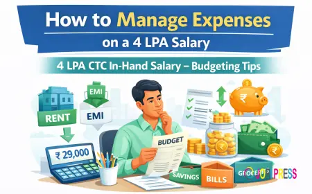How to Manage Expenses on a 4 LPA Salary