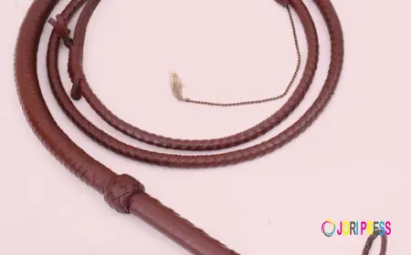 Premium Bull Whip Crafted with Genuine Leather