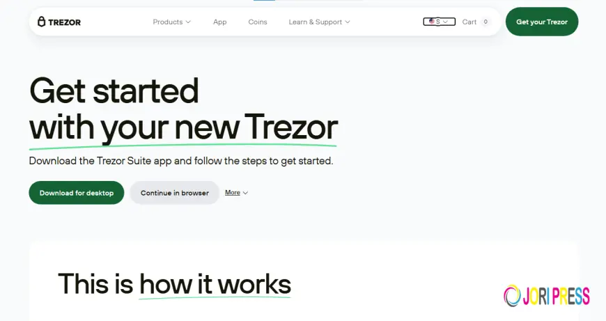 Trezor.io/Start – Download and Install Trezor Suite App