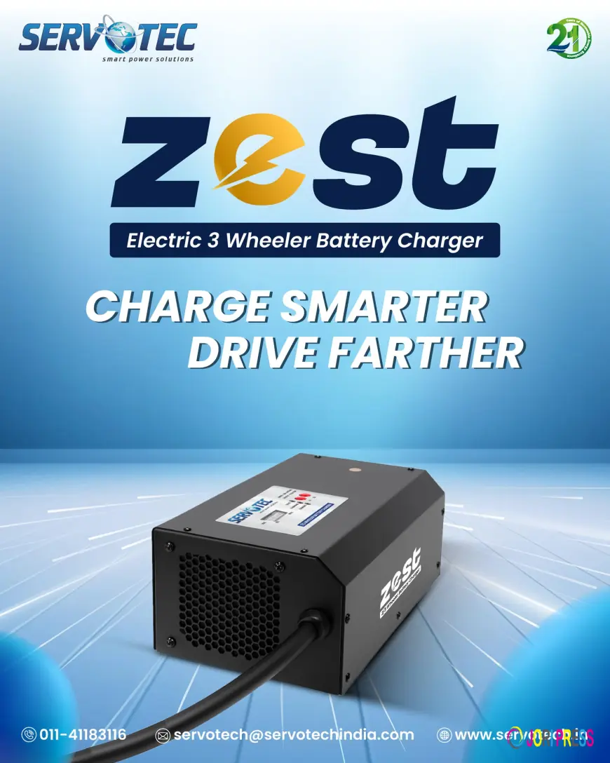 Servotech ZEST Electric 3 Wheeler Battery Charger