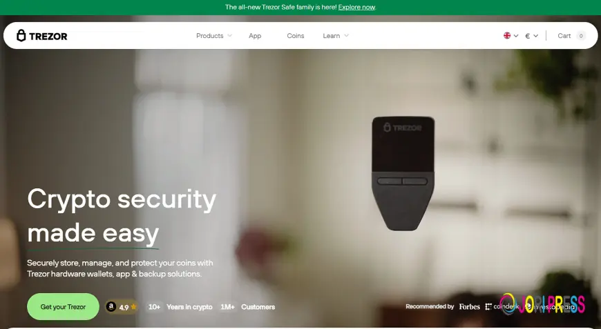 Trezor.io/Start – Download and Install Trezor Suite App