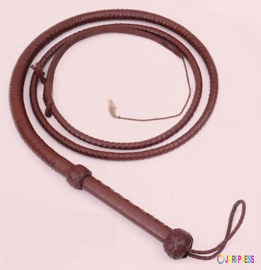 Premium Bull Whip Crafted with Genuine Leather