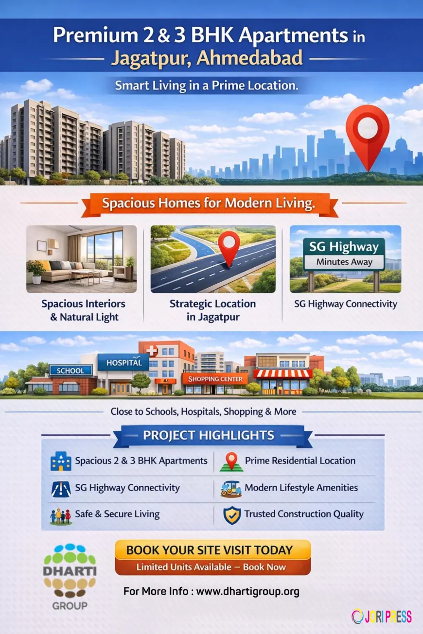 2 & 3 BHK Residential Apartments in Jagatpur Featuring Modern Amenities – Dharti Group