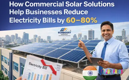 How Commercial Solar Solutions Help Businesses Reduce Electricity Bills by 60–80%