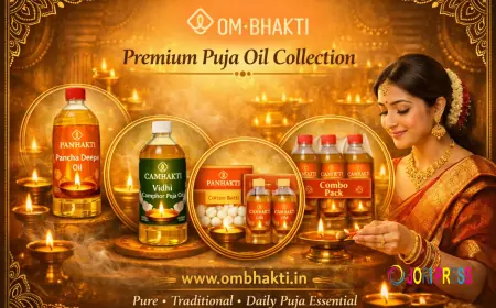 Pure Pooja Oil with Cold-Pressed & Ritual-Ready | Om Bhakti