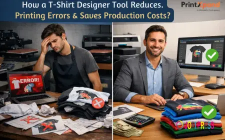 How a T-Shirt Designer Tool Reduces Printing Errors & Saves Production Costs