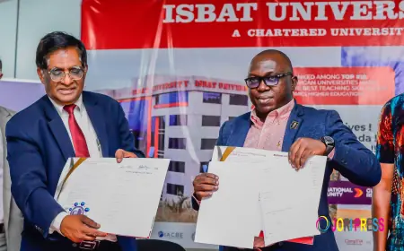 ISBAT University , FUFA media services partnership set to benefit students, boost innovation & Research in Sports.