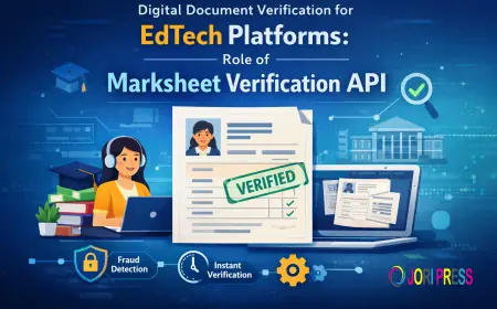 Digital Document Verification for EdTech Platforms: Role of Marksheet Verification API