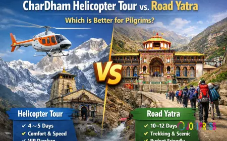 CharDham Helicopter Tour vs Road Yatra – Best Pilgrim Guide