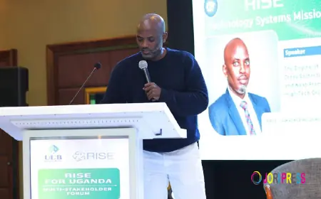Victoria University VC Muganga delivers inspiring keynote at UDB's Rise for Uganda Forum