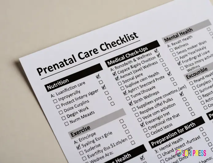 Prenatal Care Checklist for Expectant Mothers