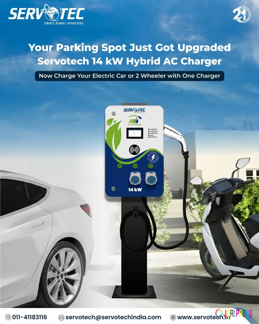 Servotech 14kW Hybrid AC EV Charger