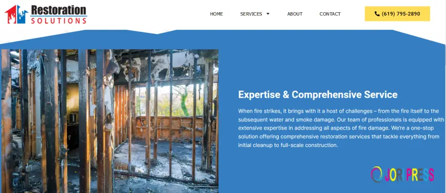 Comprehensive Fire and Water Damage Restoration Services in San Diego by Restsol Solutions