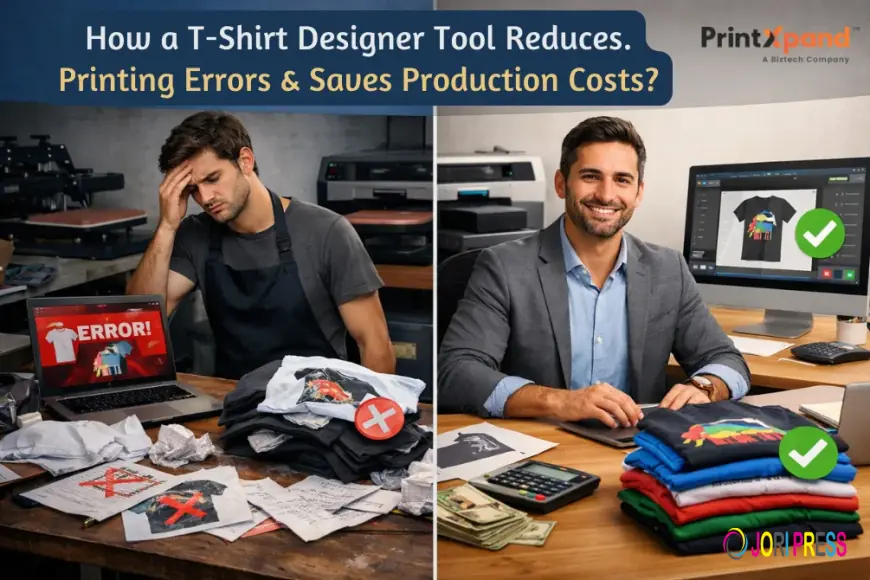 How a T-Shirt Designer Tool Reduces Printing Errors & Saves Production Costs