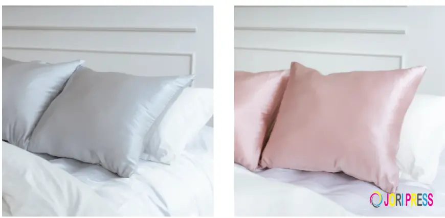 Luxury Moonlit Silver Dust Silk Pillowcase in Latvia