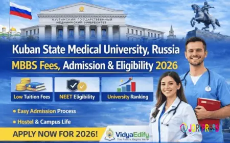 Kuban State Medical University, Russia – MBBS Fees, Admission & Eligibility 2026