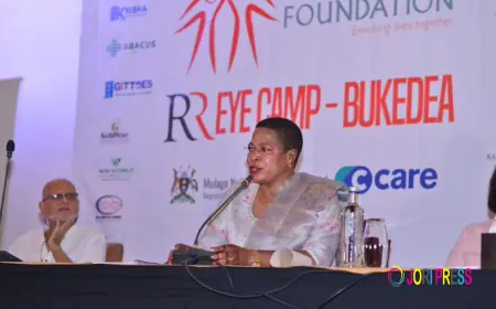 Speaker Anita Among, Ruparelia Foundation launches RR Eye Camp set to benefit thousands in Bukedea.