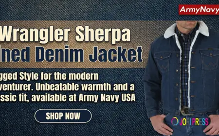Army Navy USA Highlights Wrangler Sherpa Lined Denim Jacket as a Cold-Season Essential