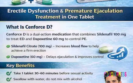 Cenforce D: A Complete Guide to Uses, Benefits, Dosage, and Safety