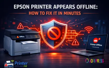 Epson Printer Appears Offline: How to Fix It in Minutes