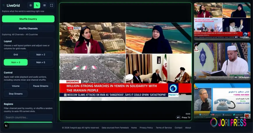 Watch Iran News Live - 4 Channels on One Screen