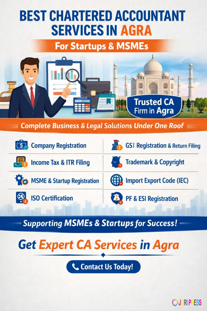 Professional Chartered Accountant Services in Agra for MSMEs, Startups & Businesses