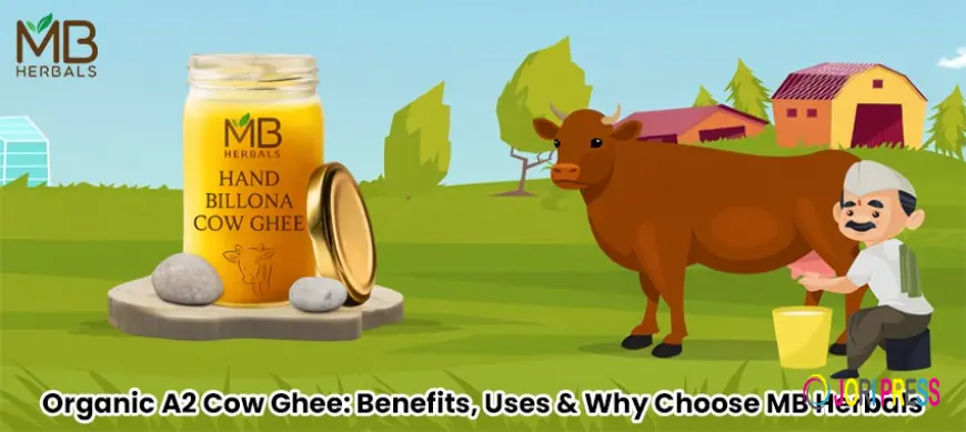 Organic A2 Cow Ghee: Benefits, Uses & Why Choose MB Herbals