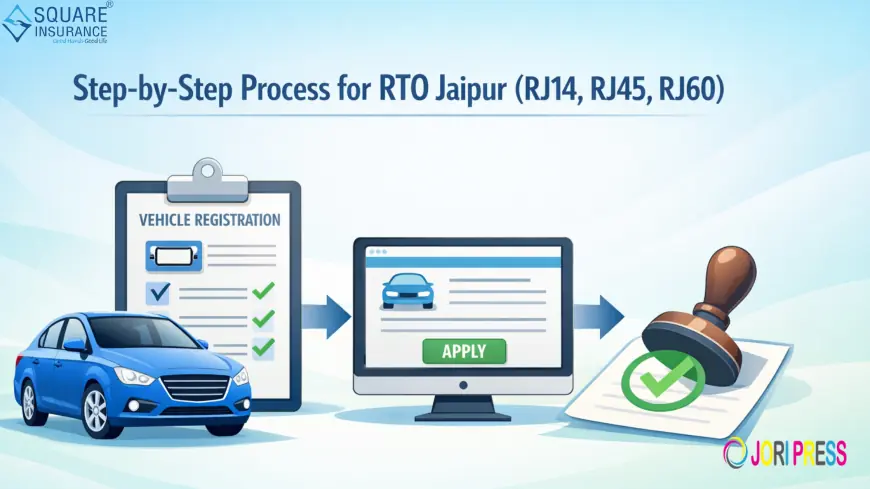 Step-by-Step Process for RTO Jaipur (RJ14, RJ45, RJ60)