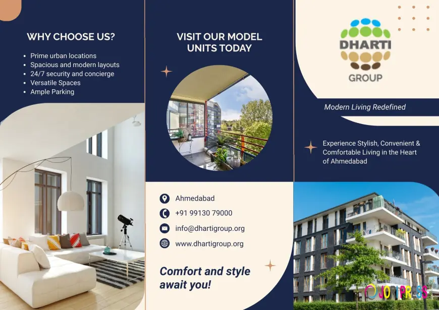 Ready to Move 2 BHK Flats for Sale Near Me in Prime Location | Dharti Group