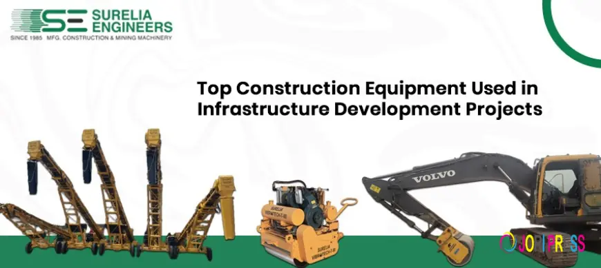 Top Construction Equipment Used in Infrastructure Development Projects