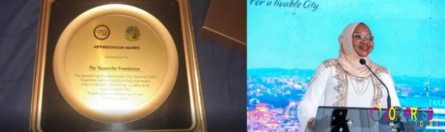 KCCA ED Haj. Buzeki salutes Sudhir Ruparelia for the support for Kampala City Festival 2025.