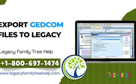 Export GEDCOM Files from Any Software to Legacy Family Tree