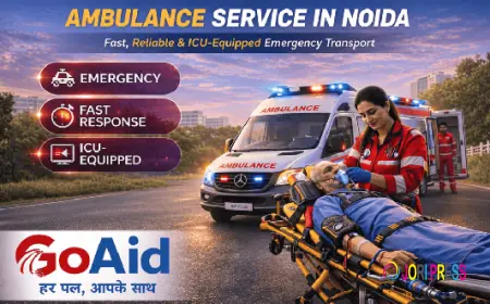 Ambulance Service in Noida – 24/7 Fast ICU & Emergency Transport by GoAid