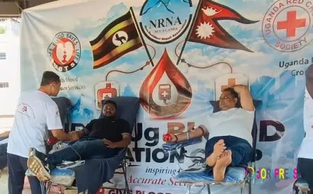 Sudhir, Nepalese Community donates blood to mark Kabaka’s birthday.