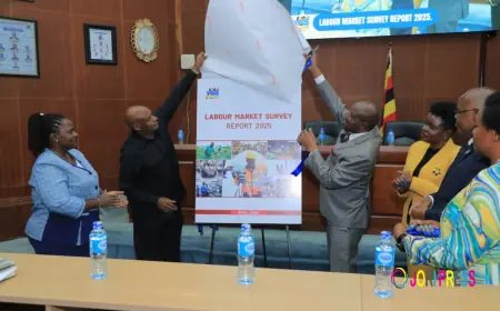 Minister Amos Lugolobi calls for utilization of UBOS’s Labour Market Survey Report to plan for employment decisions.