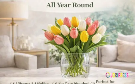 Fake Tulips in a Vase Give Your Home the Beauty of Spring All Year Round