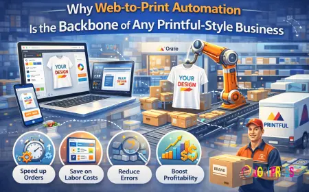 Why Web-to-Print Automation Is the Backbone of Any Printful-Style Business
