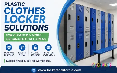 Plastic Clothes Locker Solutions for Cleaner and More Organised Staff Areas