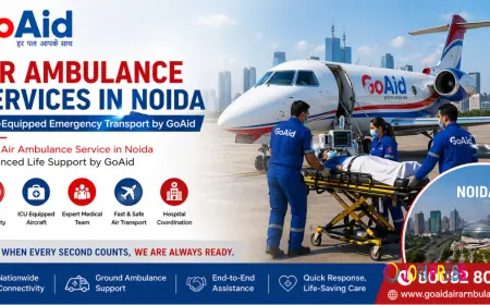 24/7 Air Ambulance Service in Noida – Advanced Life Support by GoAid