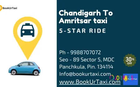 Chandigarh to Amritsar Taxi | Booking Start ₹3250 - BookUrTaxi