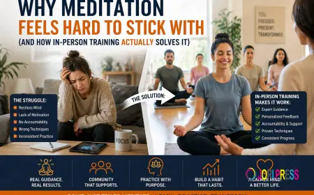 Why Meditation Feels Hard to Stick With (And How In-Person Training Actually Solves It)