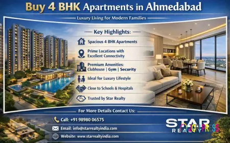 Explore Premium 4 BHK Apartments in Ahmedabad with Star Realty India