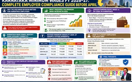Karnataka Minimum Wages FY 2026–27: Complete Employer Compliance Guide Before April