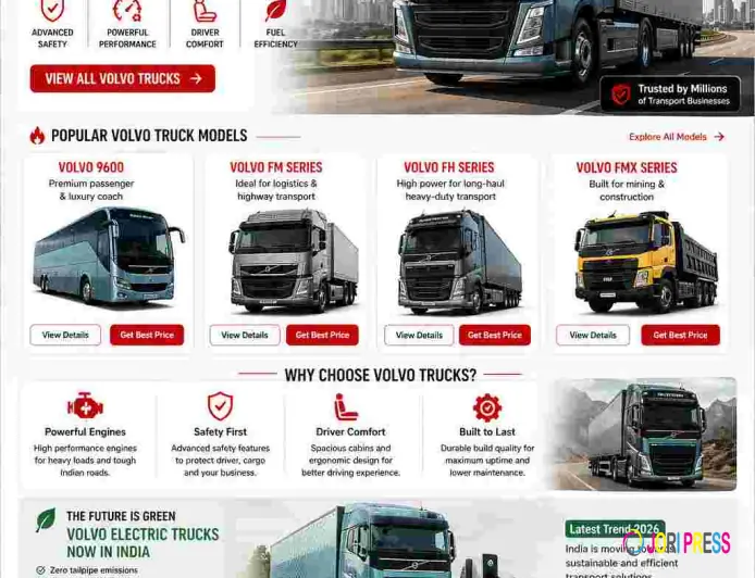 New Volvo Trucks in India – Performance Meets Reliability | MotorBazee