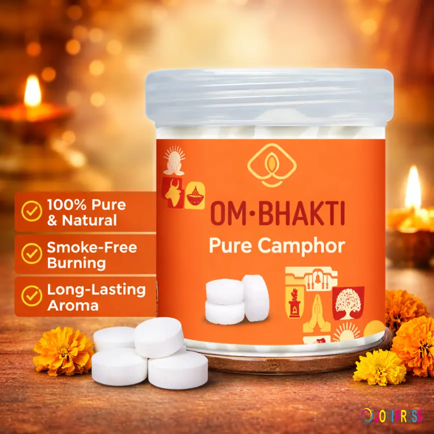 Puja Camphor: Sacred Essence & Science of Hindu Rituals | Om Bhakti