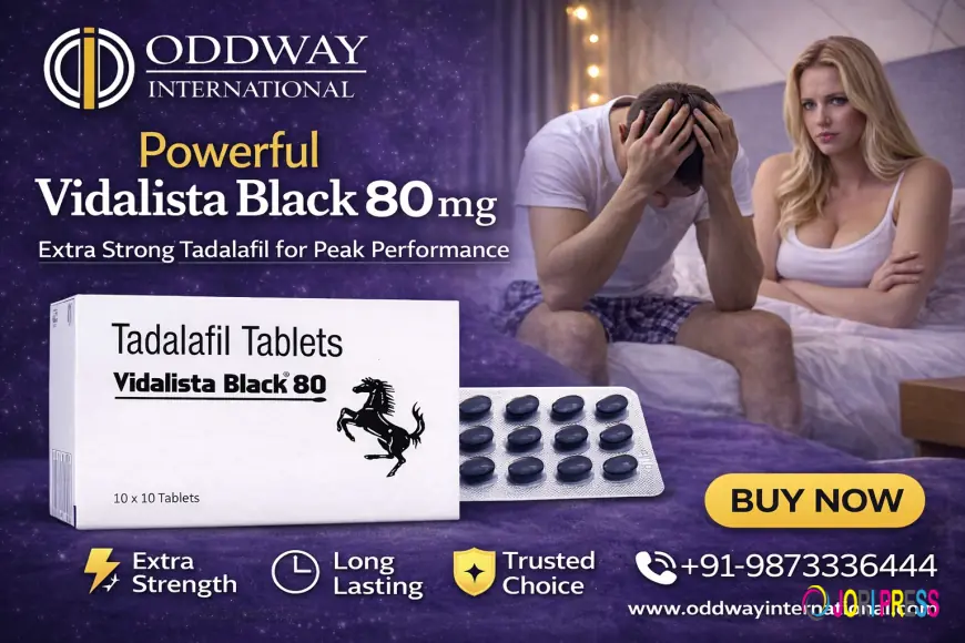 Vidalista Black 80 mg - Oddway | Vidalista 80 mg Black Tablets