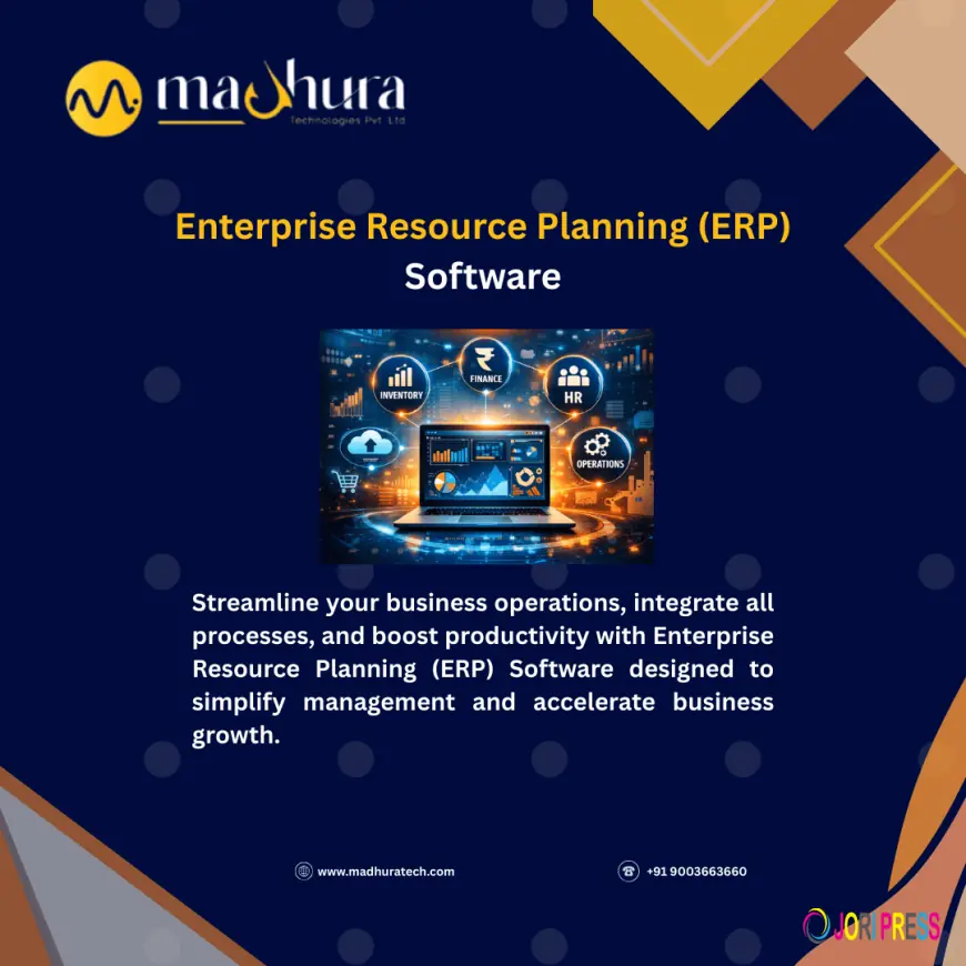 Advanced Enterprise Resource Planning (ERP) Software in Coimbatore | Madhura Technologies