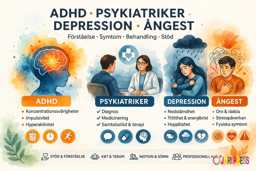 ADHD, Psykiatriker, Depression och Ångest – En komplett guide till psykisk hälsa